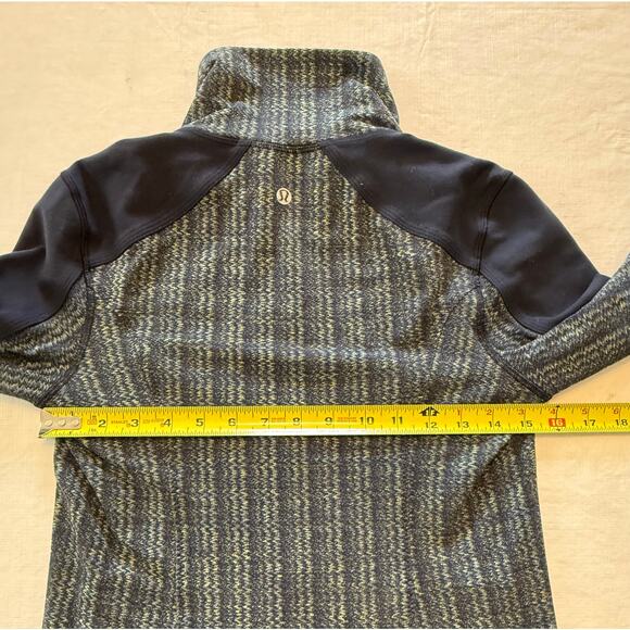 Lululemon Nice Asana Jacket Ziggy Wee August Inkwell Size 4 Luon Yoga Zip-Up - Picture 9 of 11